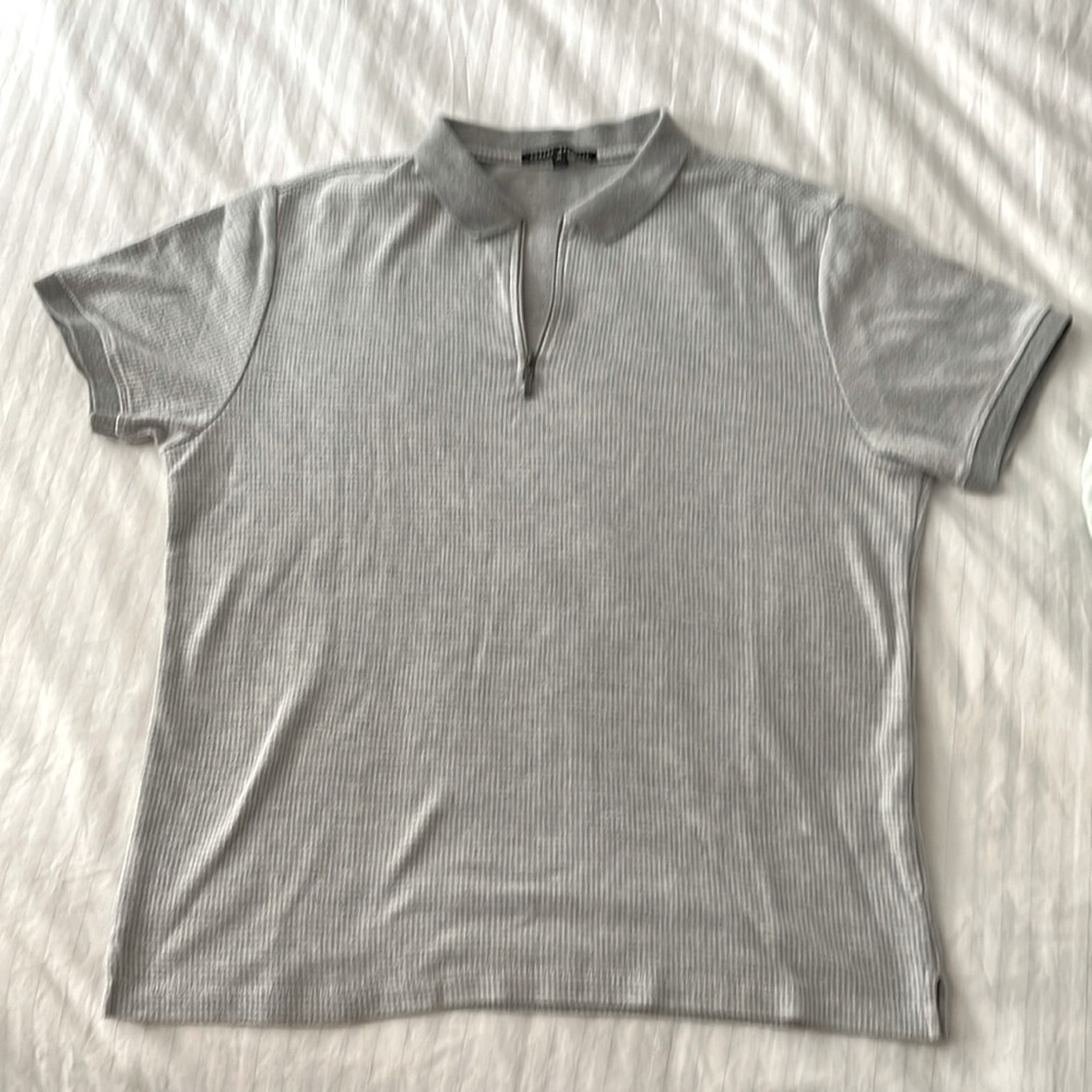 Like New- Robert Barakett Waffle Knit Polo